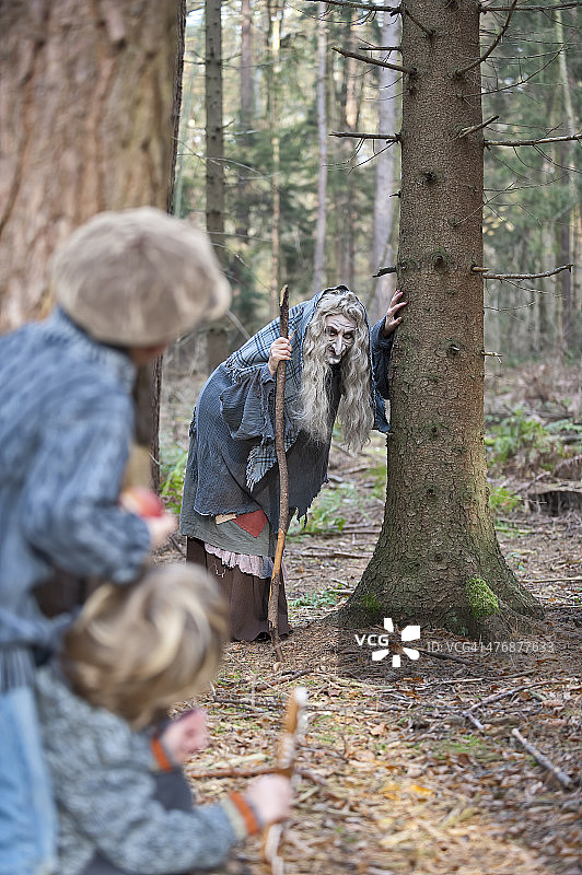 德国北莱茵-威斯特法伦州门兴格拉德巴赫汉赛尔与格莱特童话场景图片素材