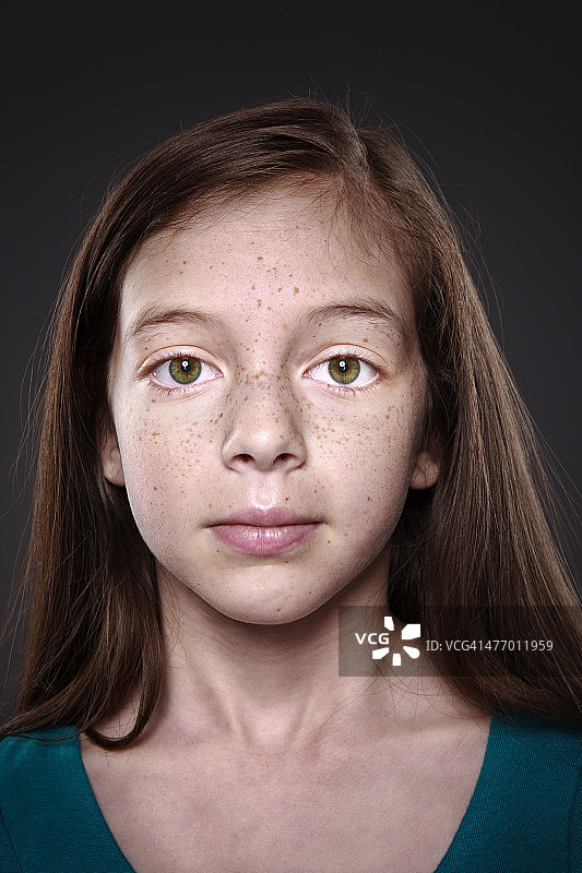 少女面部特写图片素材