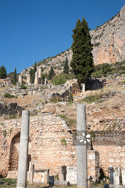 公元前4世纪的德尔斐遗址图片素材