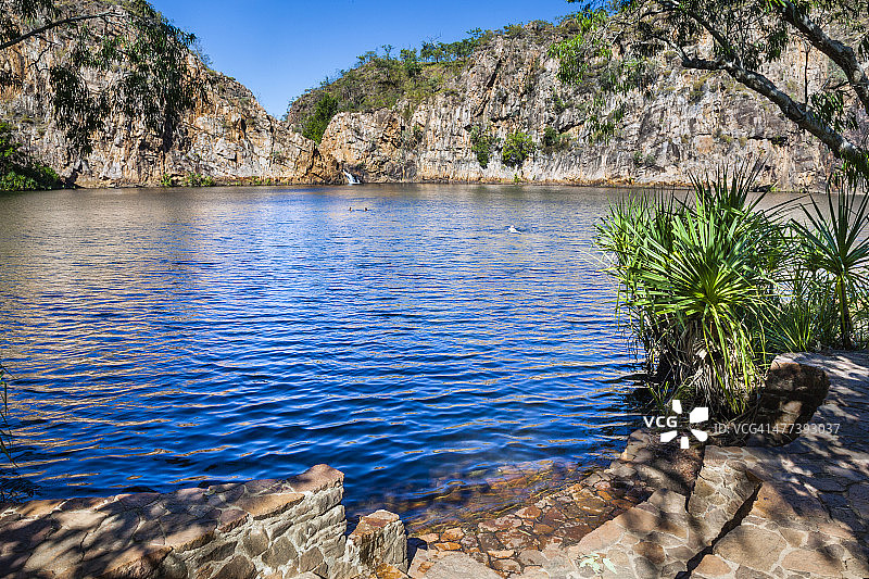 尼特米卢克国家公园的伊迪丝瀑布图片素材