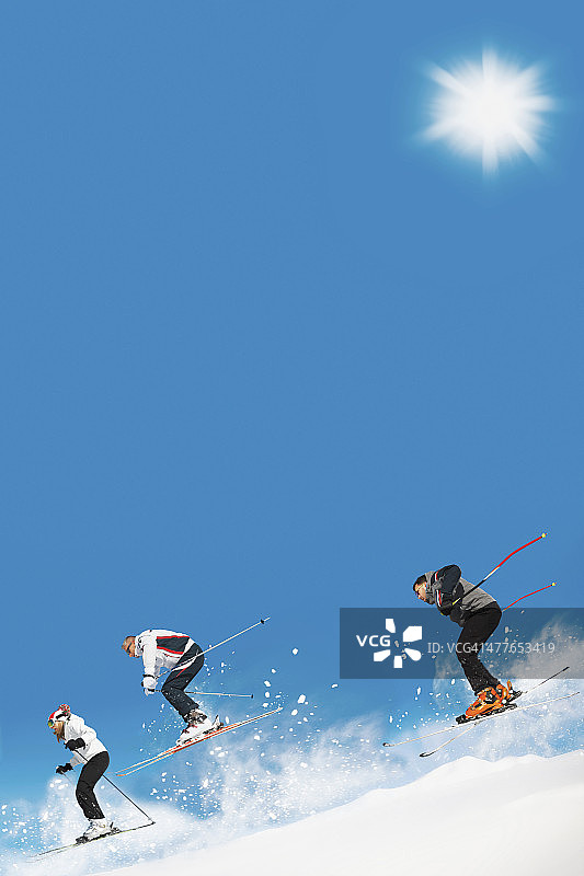 滑雪—冬季运动图片素材