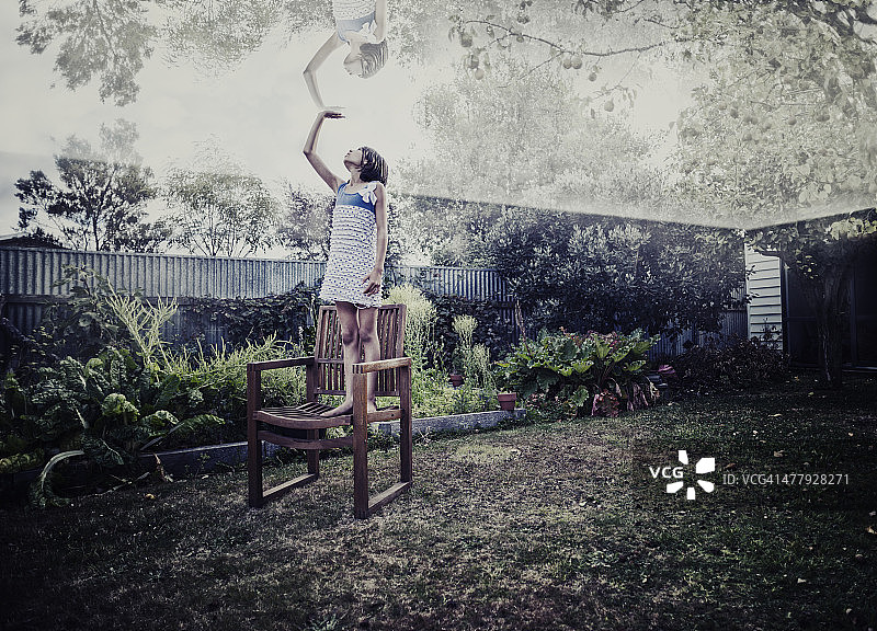 花园里的玻璃天花板图片素材