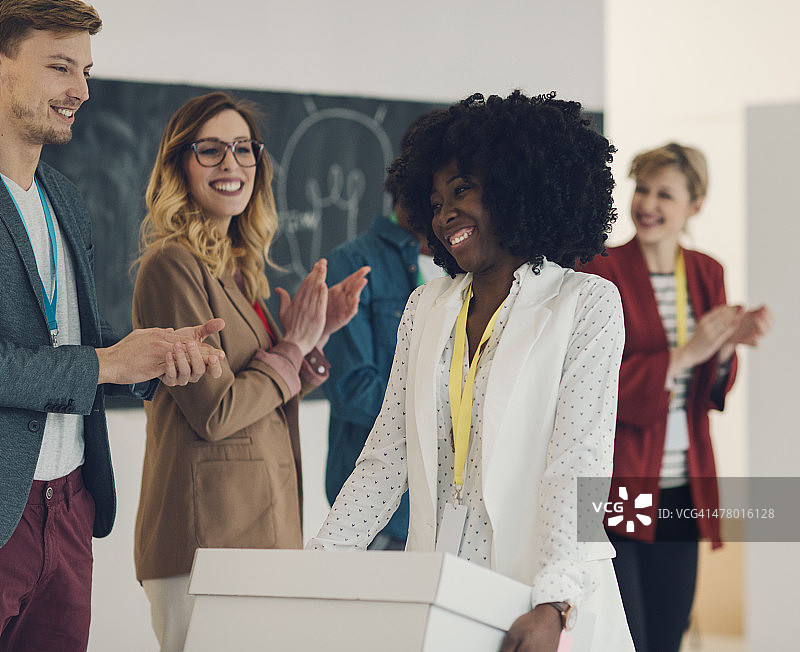 创业团队成员晋升图片素材