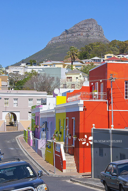 开普敦Bo-Kaap的狮头山图片素材