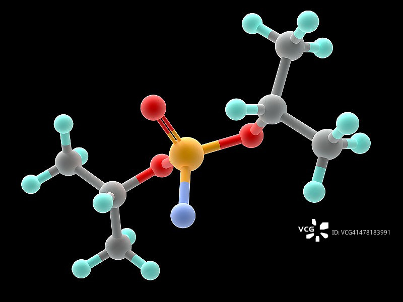 沙林神经毒气分子图片素材