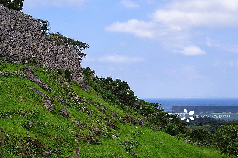 今归仁城外墙图片素材