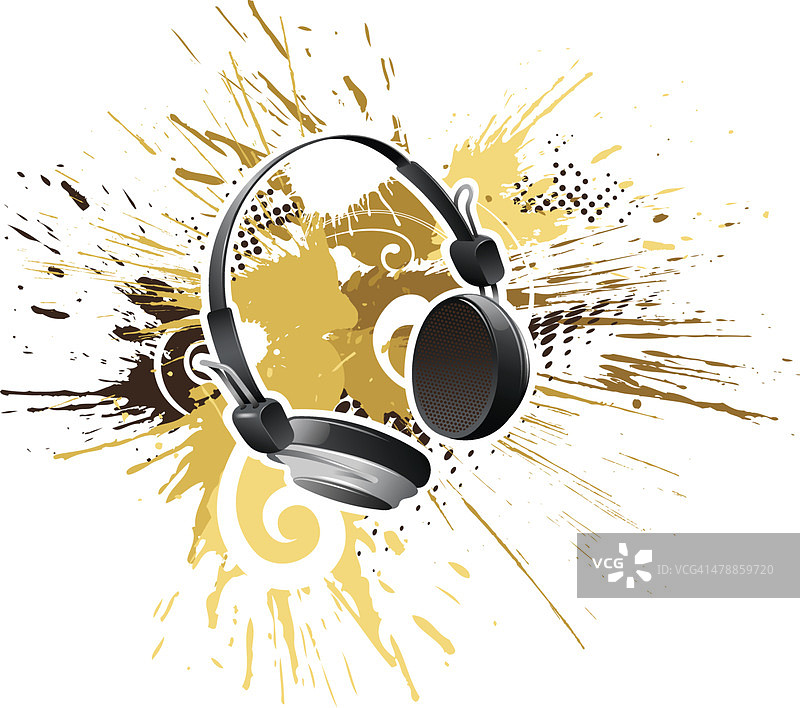 复古风耳机图片素材