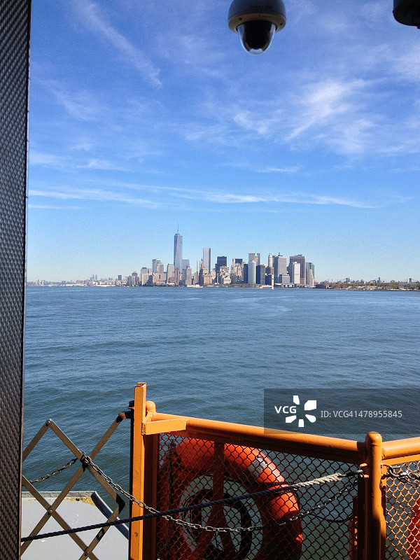 前往曼哈顿通勤图片素材