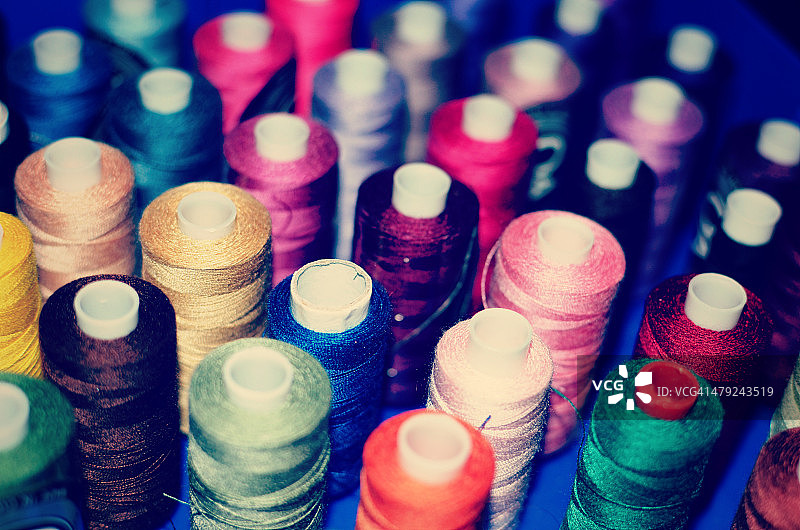 鲜艳的彩色棉卷图片素材