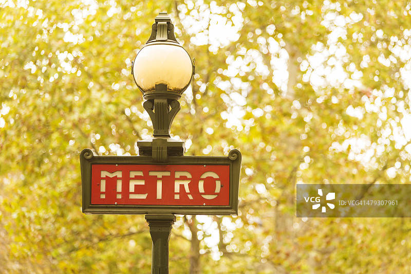 巴黎地铁标志图片素材