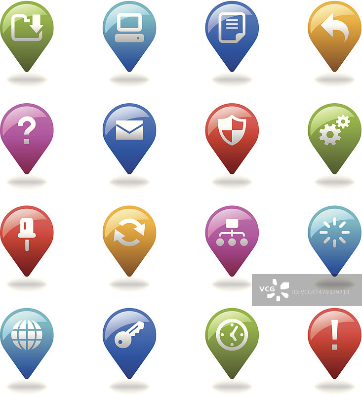 网页和互联网导航图标图片素材