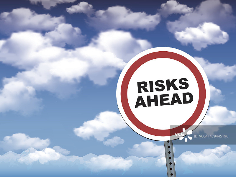 前方风险图片素材