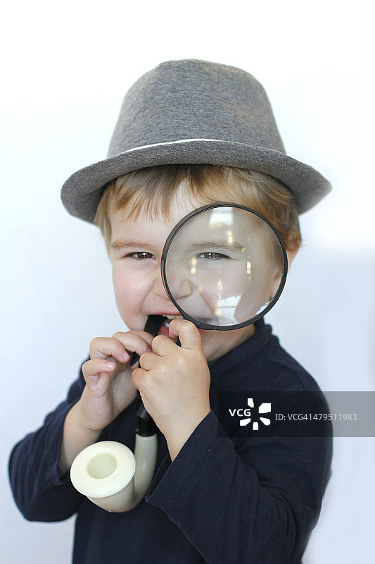 可爱的侦探图片素材