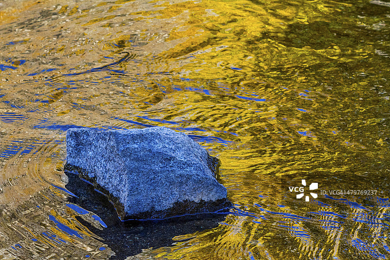 主教溪南叉的秋色图片素材