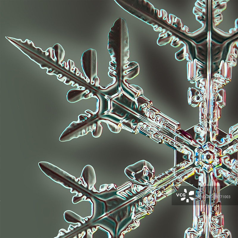 雪花细节图片素材