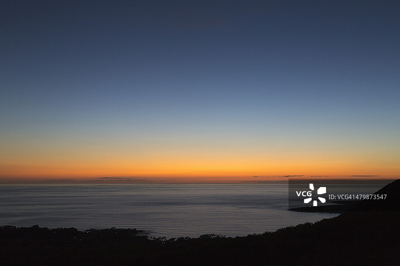 Kealkekua海湾日落余晖图片素材