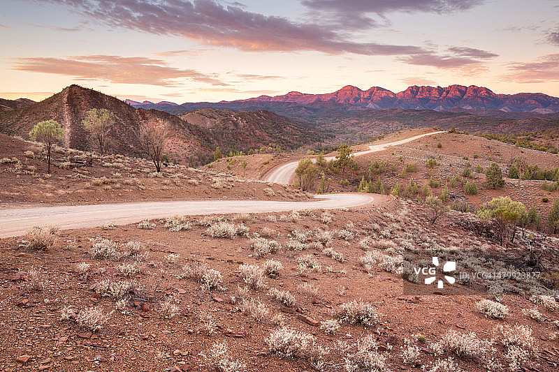 澳大利亚弗林德斯山脉布尼耶罗山谷图片素材
