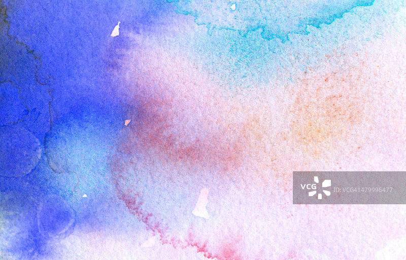 粗糙手工纸上的抽象水彩图片素材