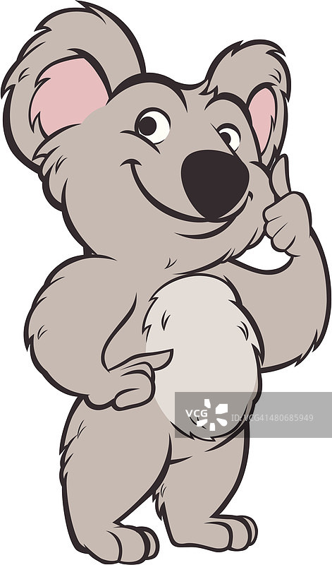 考拉熊-竖起大拇指图片素材