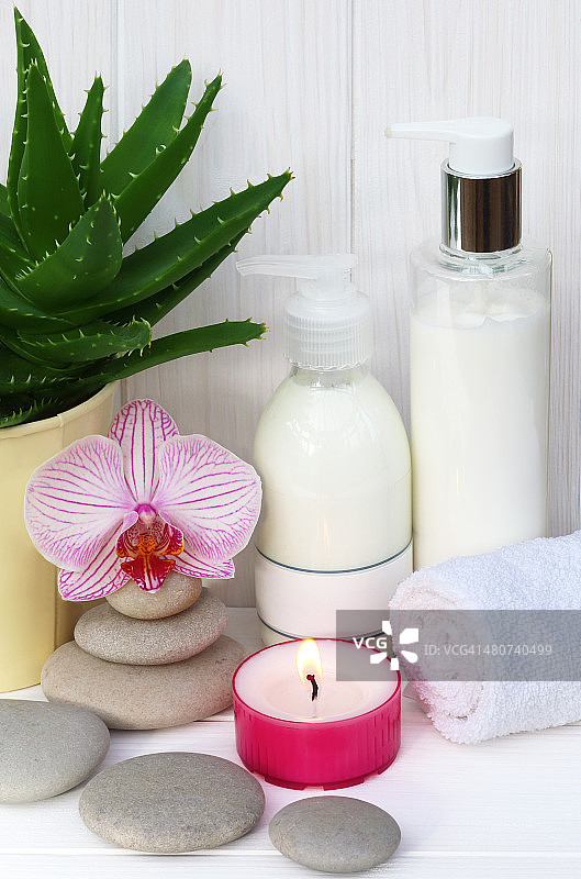 水疗，身体护理和放松图片素材