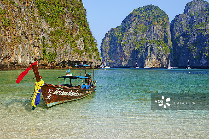 泰国皮皮岛莱岛玛雅湾图片素材