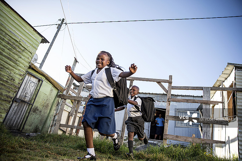 非洲学童图片素材