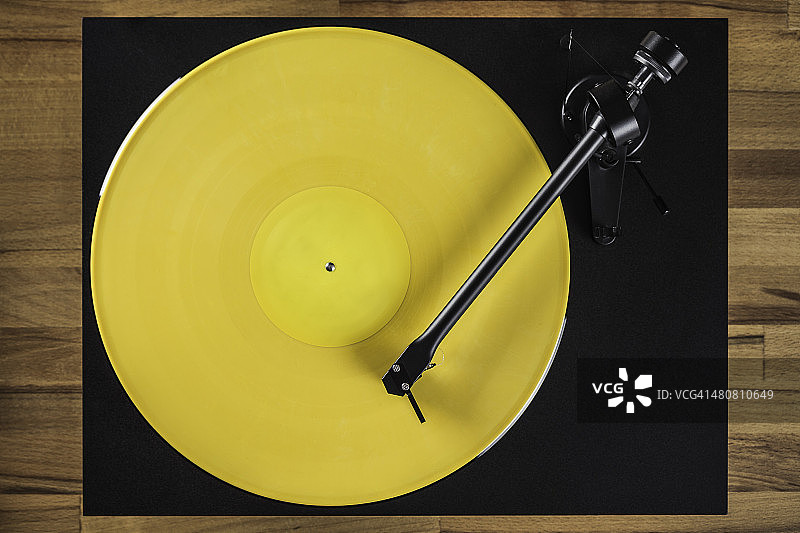 复古转盘高角度图片素材