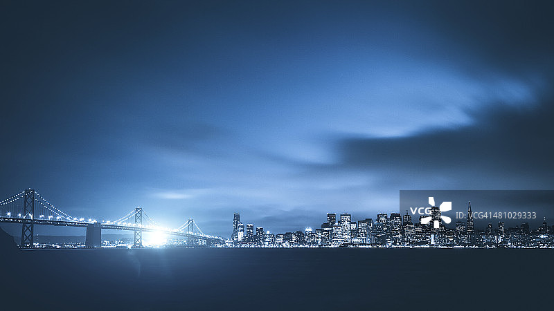 旧金山暮色图片素材