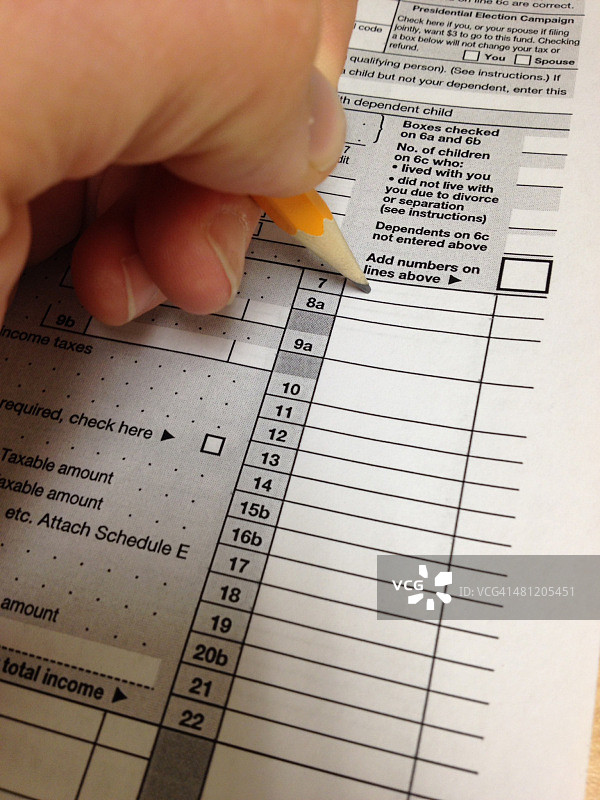 美国报税日图片素材