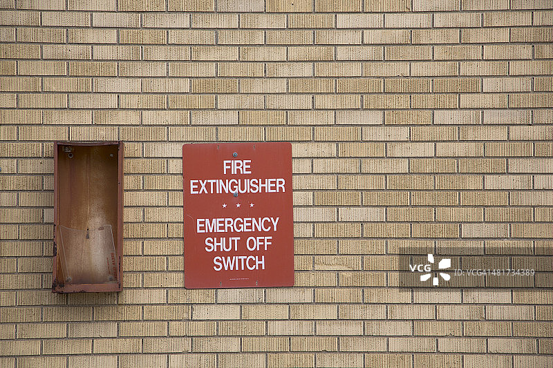 灭火器箱和标志图片素材