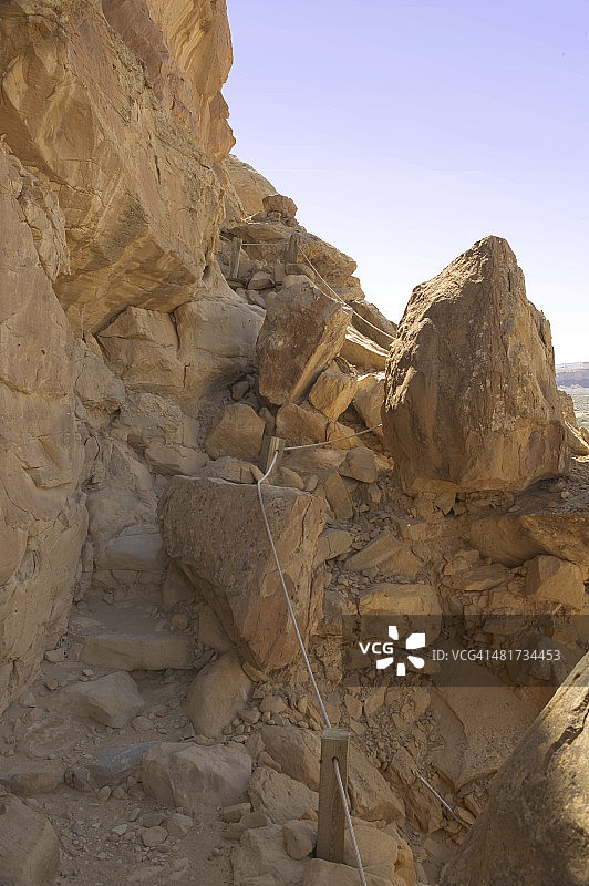 查科峡谷步道图片素材