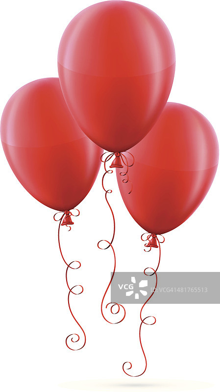 红色气球图片素材