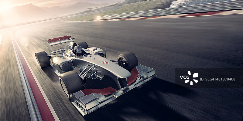 日落时的赛车图片素材