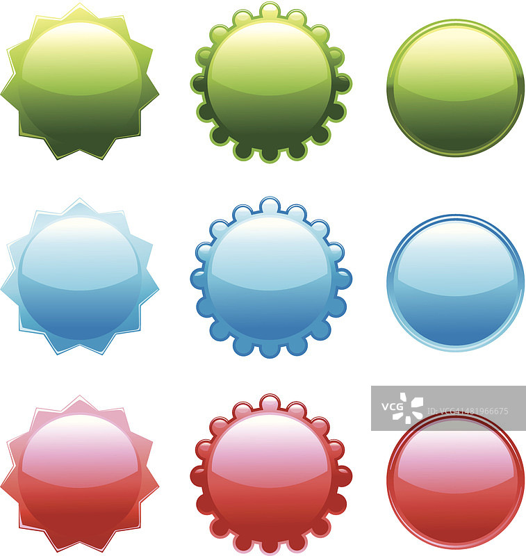 徽章套装图片素材