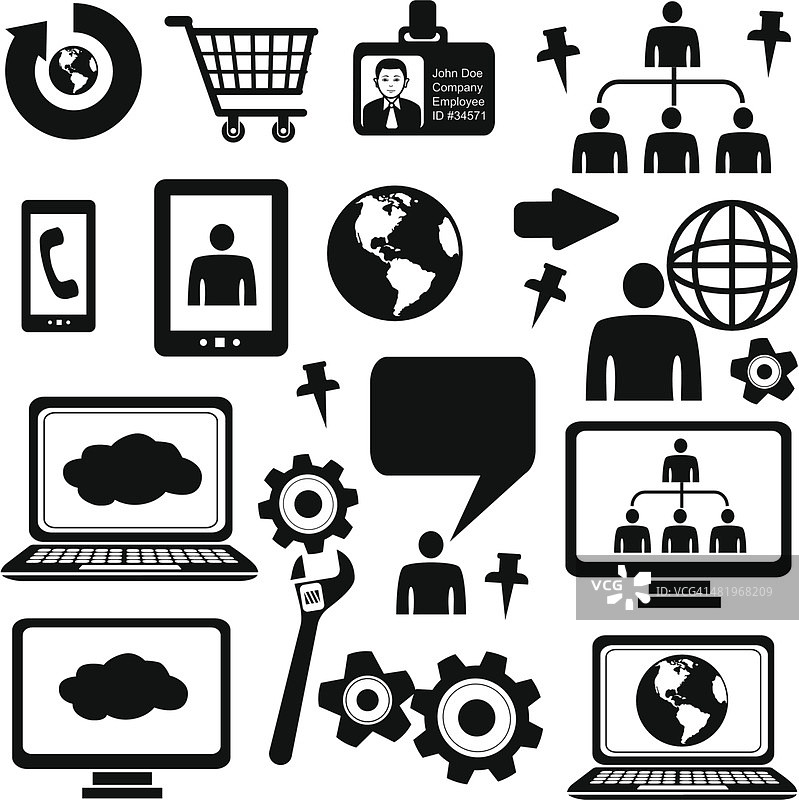 商务信息图表设计元素图片素材