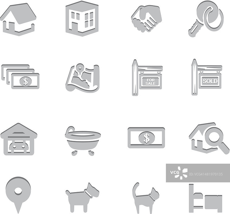 房地产印记符号图片素材