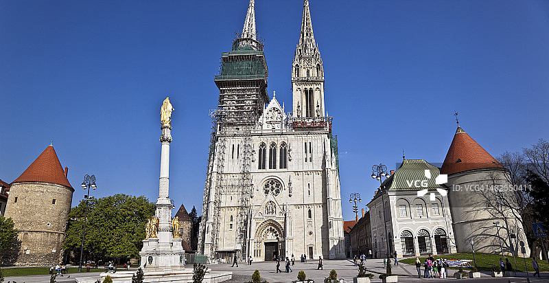 克罗地亚大教堂广场图片素材