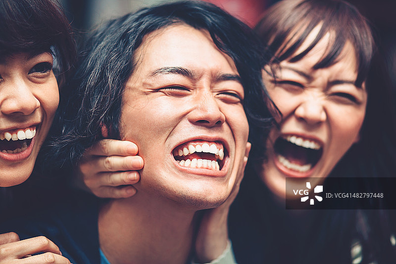 疯狂的人群图片素材