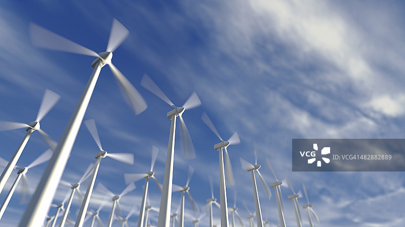 风力涡轮机图片素材