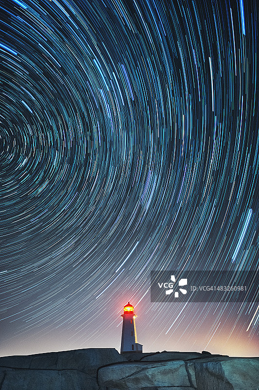 夜晚的旋转图片素材