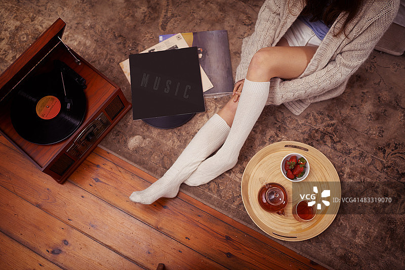 听老唱片图片素材