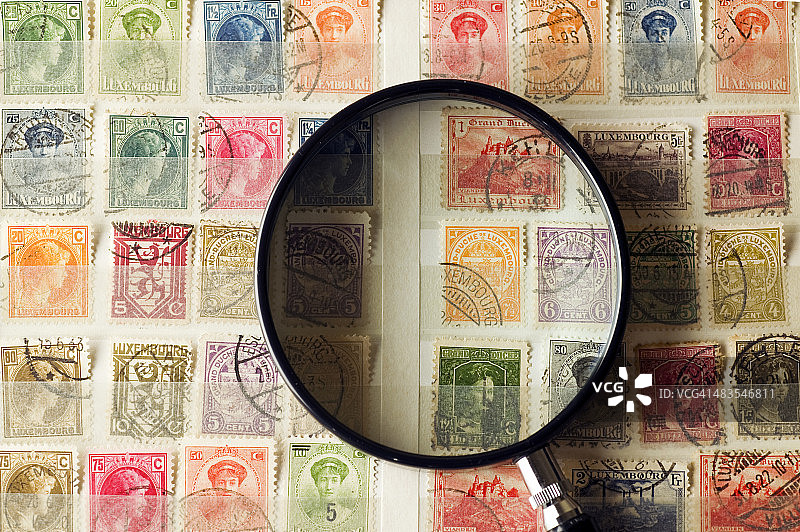 集邮，邮票图片素材