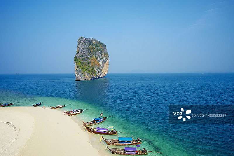 泰国甲米府波达岛风光图片素材