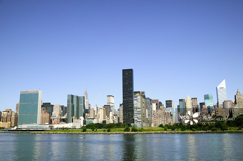 曼哈顿中城的摩天大楼图片素材