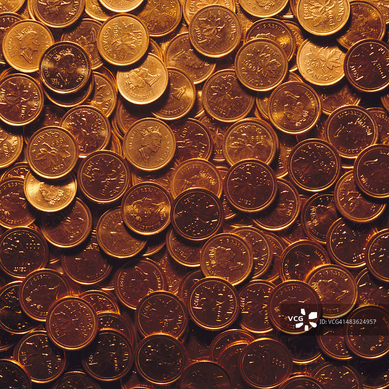 加拿大分币图片素材