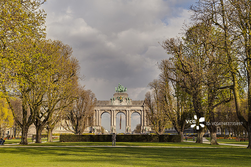 五十周年纪念公园的凯旋门图片素材