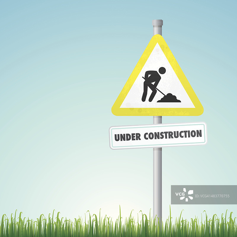 施工标志图片素材