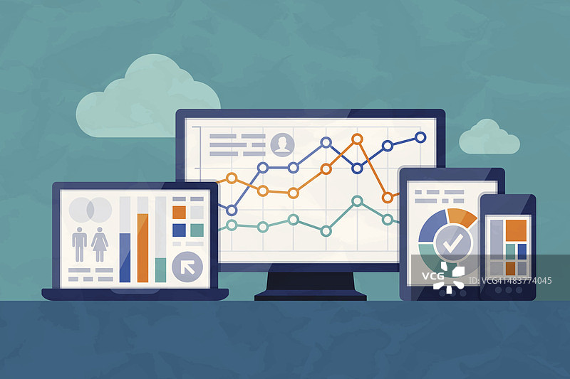 统计与分析图片素材