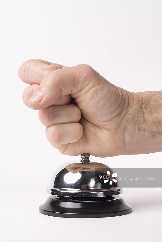 拳头敲击服务铃图片素材