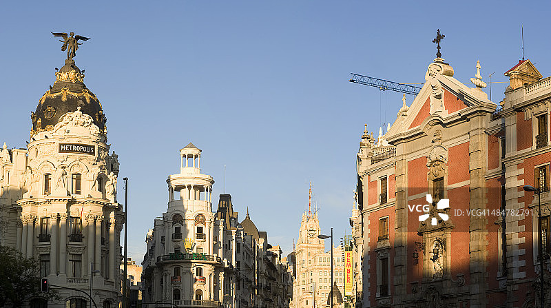 阿尔卡拉大街沿街建筑图片素材